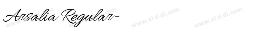 Arsalia Regular字体转换 Arsalia Regular字体转换